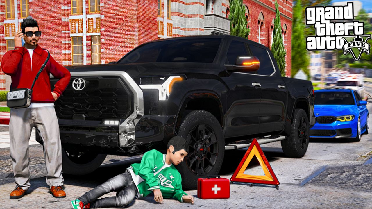 ОТЕЦ И СЫН В GTA 5 - Я СБИЛ ШКОЛЬНИКА НА TOYOTA TUNDRA! СДЕЛАЛ ЛУЧШИЙ ДЕНЬ В ЖИЗНИ ШКОЛЬНИКА 🌊ВОТЕР смотреть онлайн
