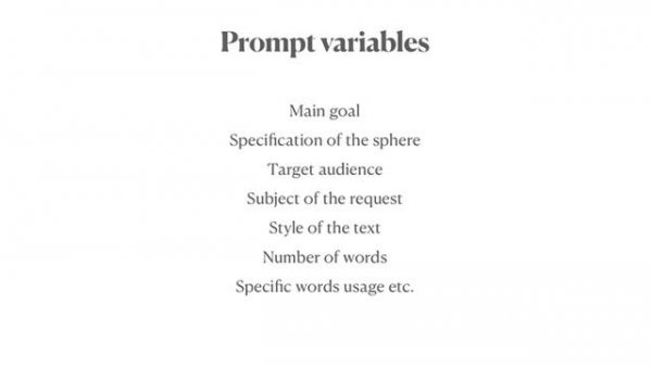 How to create a good prompt