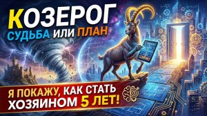 ♑️ КОЗЕРОГ ♑️ Как перестать верить в рок и начать строить свою собственную удачу по четкой схеме.