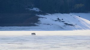 В Астрахани с дрейфующей льдины спасли рыбаков с ребенком