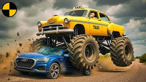 ХАОС МОНСТР-ТРАКОВ на ДОРОГАХ #6 | BeamNG Drive - Эпичные сюжеты в игре