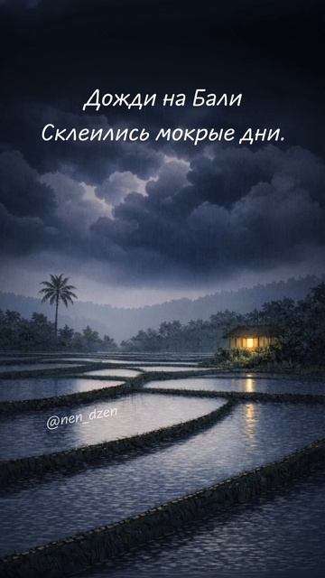 Погода. Дожди. Ночь. Стихи. Хокку смотреть онлайн