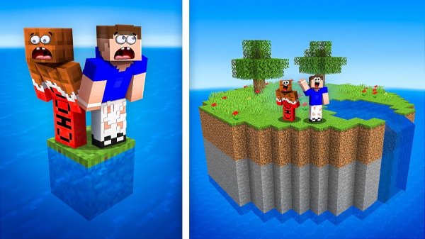 ЖИЗНЬ НА СВОЁМ ОСТРОВЕ В MINECRAFT 🏠