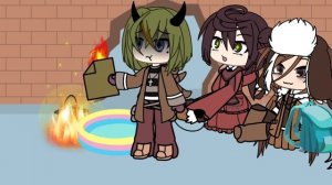 Моя первая гача страшилка "Гадание по тени,,  ГАЧА СТРАШИЛКА 🖤🩶🤍