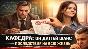 Кафедра: он дал ей шанс на зачёте — последствия на всю жизнь | Рассказ мужчины