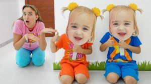 Крис и Мама - Веселая история с детскими масками.