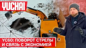 преимущества поворотной стрелы Yuchai