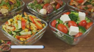 🥗😍👍Здоровые Салаты Без Майонеза_ Подборка Из 5 Вариантов 🌿🥗✨