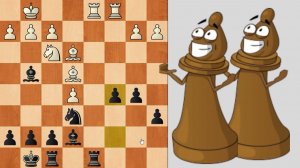 ШАХМАТЫ БЛИЦ. СИЛА ДВУХ СЛОНОВ ИЛИ ЧТО НЕ НАДО ДЕЛАТЬ С РАВНОЙ ПОЗИЦИЕЙ