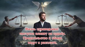 Жизнь справедлива: поступки влияют на судьбу. Предательство и обман ведут к расплате.