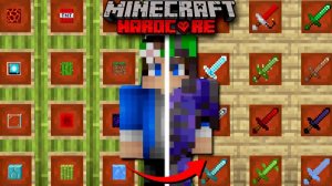 Собрал МЕЧИ из ВСЕХ БЛОКОВ в Майнкрафт ХАРДКОР!