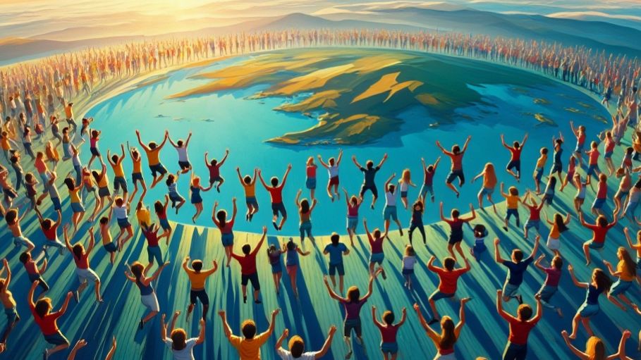 Что будет, если все люди на Земле подпрыгнут одновременно? смотреть онлайн