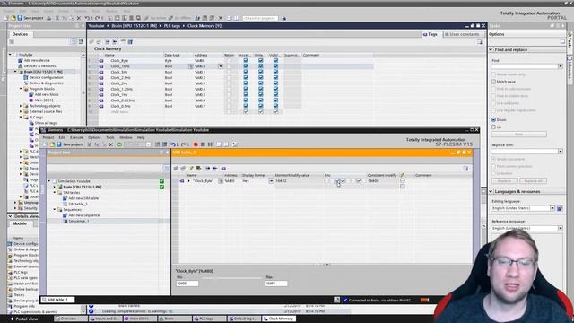 Hegamurl - 006 - TIA Portal - Clock Memory (Toggling Frequencies⧸Flashing)