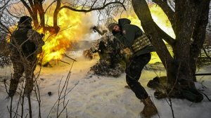 Удары гаубицы Д-30 в Сумской области. Лучшее видео из зоны СВО