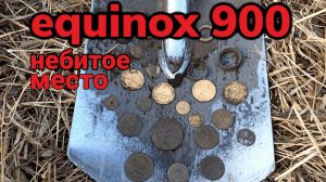 Удачный коп монет. Поиск старины с металлоискателем 2025. EQUINOX 900