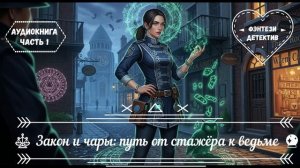 🎧АУДИОКНИГА ПОЛНОСТЬЮ ⚖️ Закон и чары: путь от стажёра к ведьме 🔮Магический детектив 🔍ЧАСТЬ 1️⃣