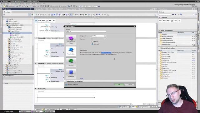 Hegamurl - 012 - TIA Portal - FC's and FB's When and How to use them and what's the Difference