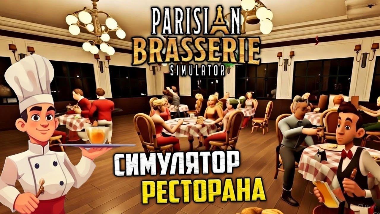 Parisian Brasserie Simulator - Кооперативный Симулятор Ресторана в Париже смотреть онлайн