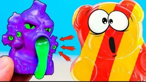 СЛЮНЯВО СОПЛИВЫЙ ДРАКОН ЧЕЛЛЕНДЖ  И ЖЕЛЕЙНЫЙ МЕДВЕДЬ ВАЛЕРА