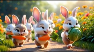 Веселая песенка про зайчат