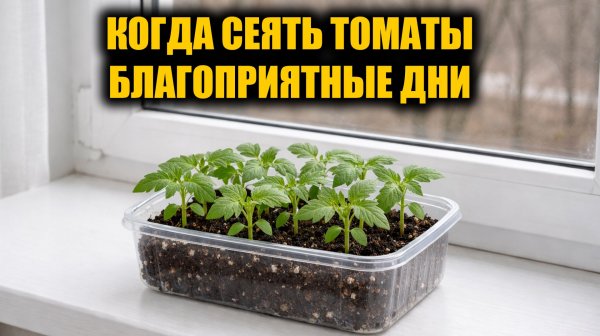 Когда сеять ТОМАТЫ на рассаду в 2026 году. Благоприятные дни в 2025 году для посева томатов