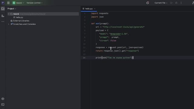 Полностью независимая нейросеть. Пишем клиент нейросети на php и python. Устанавливаем ollama смотреть онлайн