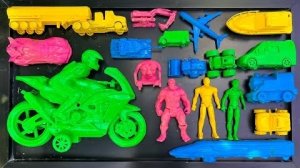 Чистка игрушечных машинок, гоночных автомобилей, экскаваторов, автоцистерн, машин скорой помощи, авт