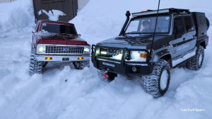 Лёгкое сравнение моделей в снегу.Rgt VS redcat