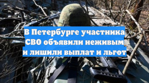 В Петербурге участника СВО объявили неживым и лишили выплат и льгот
