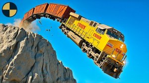 ПОЕЗДА vs ОБРЫВ #3 | BeamNG Drive - Эпичные сюжеты в игре