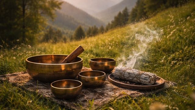 Успокойся после ТЯЖЕЛОГО ДНЯ под звуки Поющих Тибетских Чаш смотреть онлайн