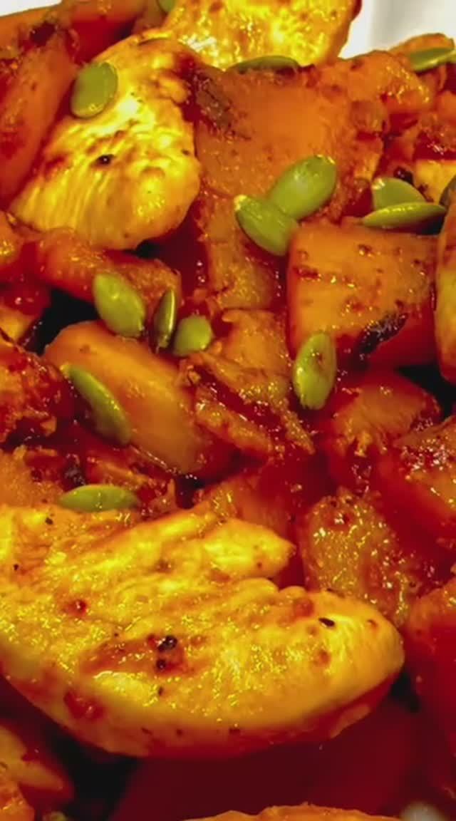 Блюдо из тыквы и куриной грудки! смотреть онлайн