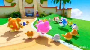 🌳 Собачки бегут за кошечками в парке!