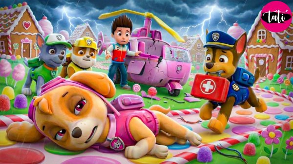 Щенячий патруль и Маршалл. Залипательное видео. Мультфильм для детей и малышей. Анимация 203