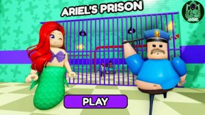 Побег из тюрьмы от русалочки Ариэль #роблокс #roblox