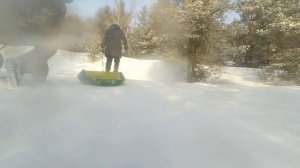 Видео от чёрной суки - Прогулка по зимнему лесу