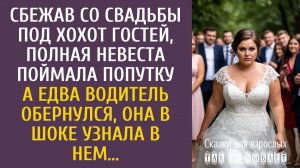 Истории из жизни Сбежав со свадьбы под хохот гостей, полная невеста поймала попутку… А едва водитель
