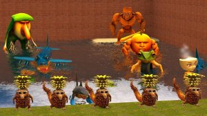 Битва All Italian Brainrot VS Incredibox Sprunki Attack Battle в Лабиринте