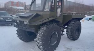 Вездеход-болотоход Бер-х3 мини с кабиной Видео 1