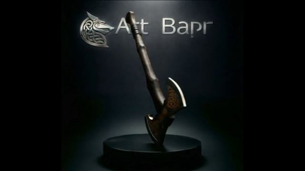 Топоры с золотыми узорами Art Варг