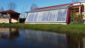 Пассивная солнечная теплица из дерева, Австрия.