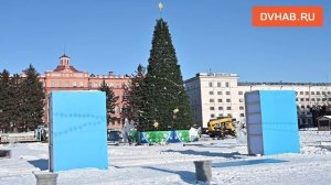 Демонтаж новогоднего городка и елки стартовал на площади Ленина