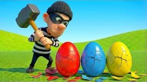 😭 Курица-наседка плачет! Вор украл красные, синие и желтые яйца! 🐔💔 Печальная история и спасение