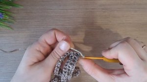 Мастер - Класс. Вяжем обычную мочалку с ручками без отрыва нити.