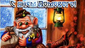 Невидимый страж в доме. С днём домового. Шикарная музыкальная открытка.