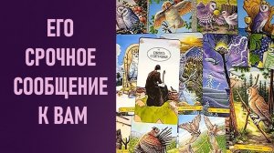 ЕГО СРОЧНОЕ СООБЩЕНИЕ К ВАМ ⁉️ таро 🖤 расклад таро 🌞 таро онлайн 🗝️ гадание таро 🦉