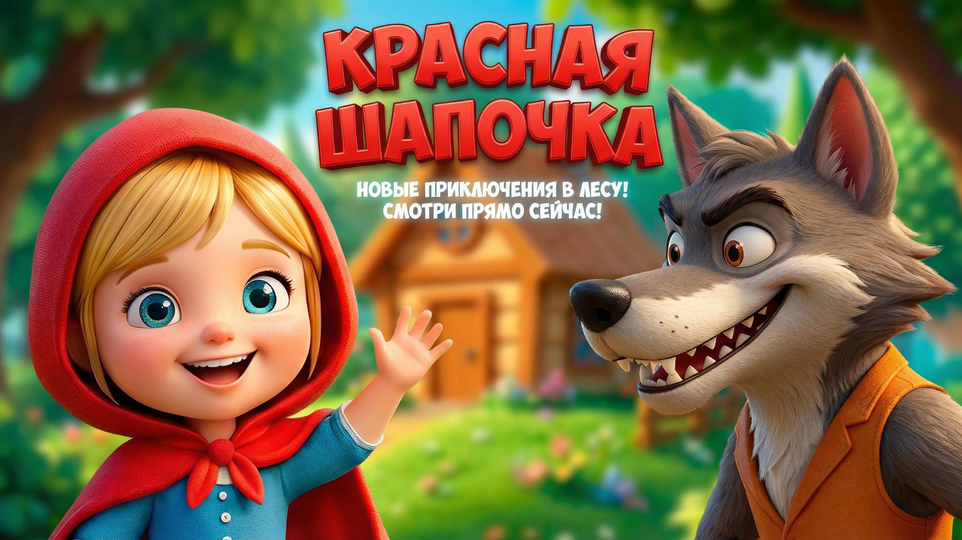 КРАСНАЯ ШАПОЧКА - МУЗЫКАЛЬНАЯ СКАЗКА - СКАЗКИ ДЕТЯМ И МАЛЫШАМ - РАЗВИВАЮЩИЕ МУЛЬТИКИ МАЛЫШАМ смотреть онлайн