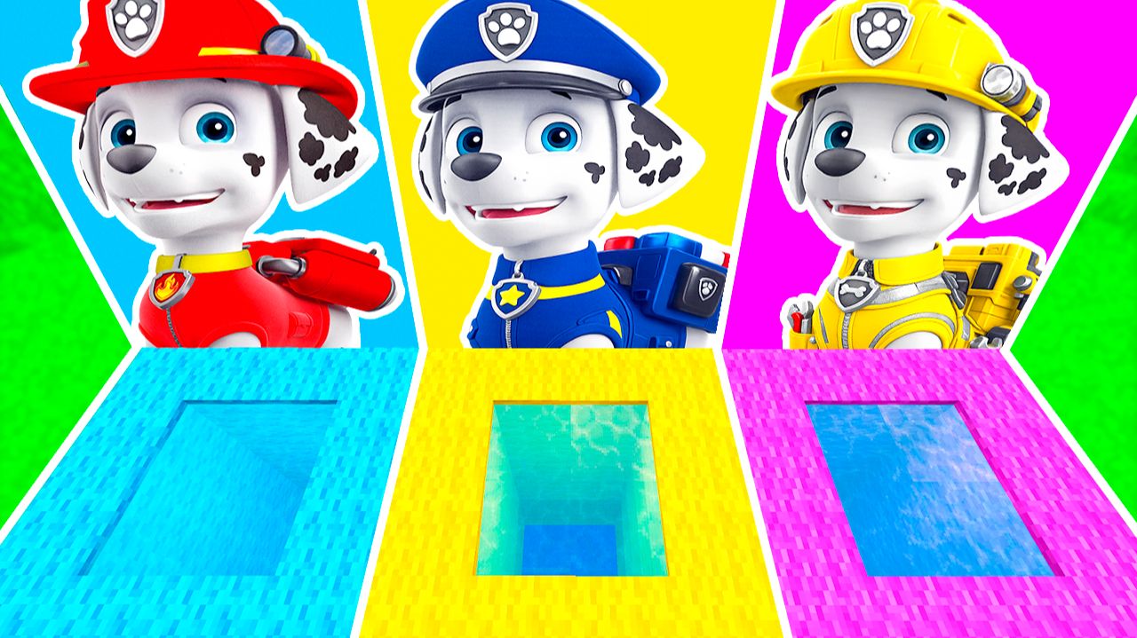 ВЫБЕРИ ПРАВИЛЬНУЮ ЯМУ МАРШАЛА ПОЛИЦИЯ ПОЖАРНЫЙ СТРОИТЕЛЬ ВСЕ ВИДЫ ЩЕНЯЧИЙ ПАТРУЛЬ в МАЙНКРАФТ ЗОМБАК смотреть онлайн