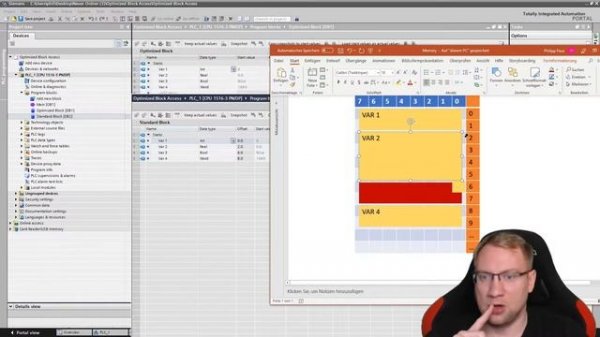 Hegamurl - TIA Portal - Optimized Block Access. Optimized vs Standard Data Blocks