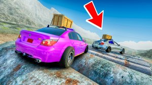 РАНДОМНЫЙ ТЮНИНГ СДЕЛАЛ ИЗ НАШИХ МАШИН КОЛХОЗНЫЕ КОРЫТА! СКИЛЛТЕСТ ПО ОПАСНОЙ ДОРОГЕ В BEAMNG DRIVE